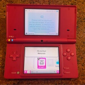 Nintendo Red Handheld Gaming Console